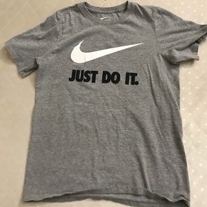 Grey Nike shirt